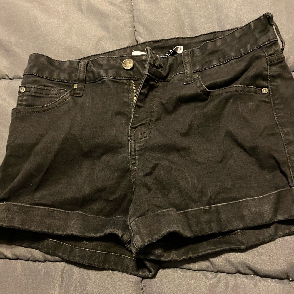 Black juniors shorts